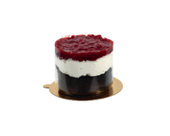 Monoporcja brownie malina